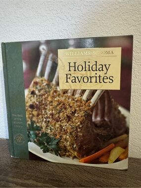 Williams-Sonoma Holiday Favorites Cookbook - Green Spine, Yellow Title Box